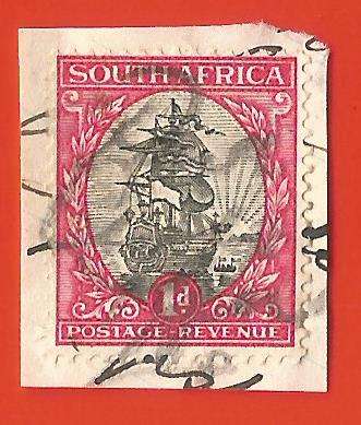 Union of South Africa- Fiscally Used- Cancel- On Paper- Single- Thematic- Transport- Boat
