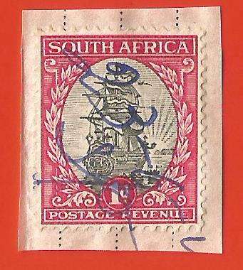 Union of South Africa- Fiscally Used- Cancel- On Paper- Single- Thematic- Transport- Boat