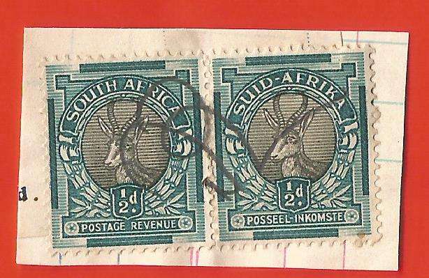 Union of South Africa- Fiscally Used- Cancel- On Paper- Thematic- Fauna