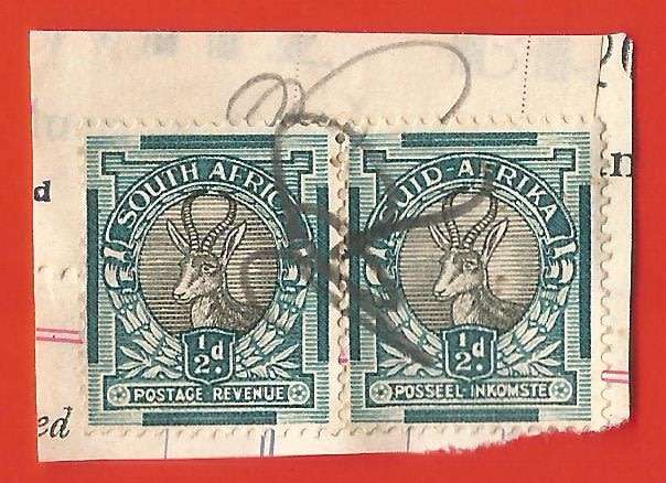 Union of South Africa- Fiscally Used- Cancel- On Paper- Thematic- Fauna