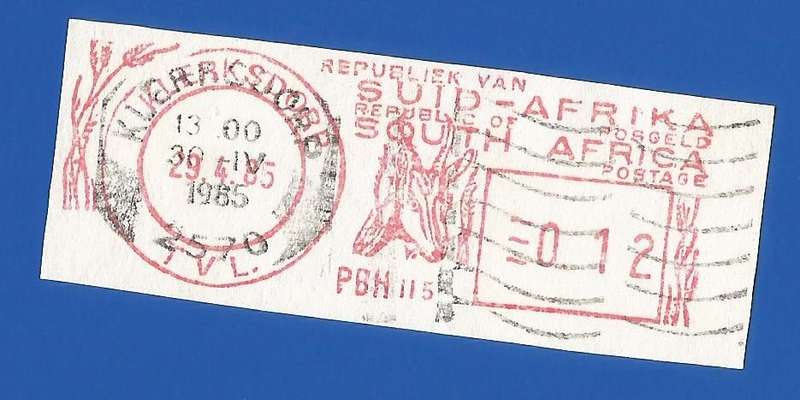 RSA-Cancel-Postmark-Post Mark-1985-Klerksdorp