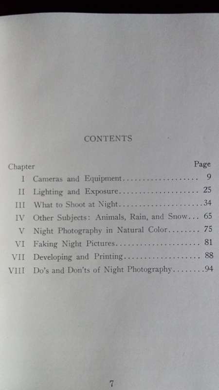 Book-1941-Taking Pictures at Night-Author Robert W.Brown-94Pg