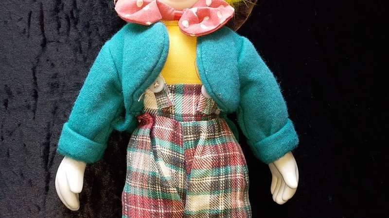 Clown- Collectors Doll-Not Marked. Check pants and pink bow tie