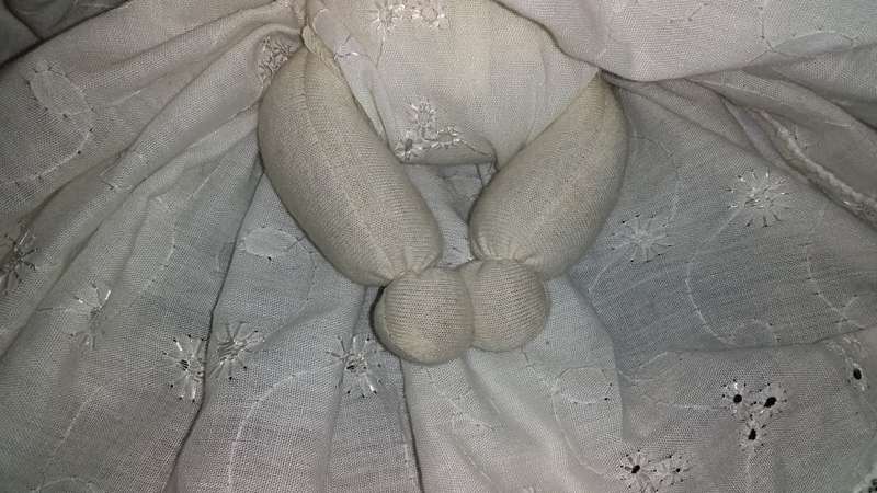 Baby Doll in White Christening gown Collectors Doll-Not Marked