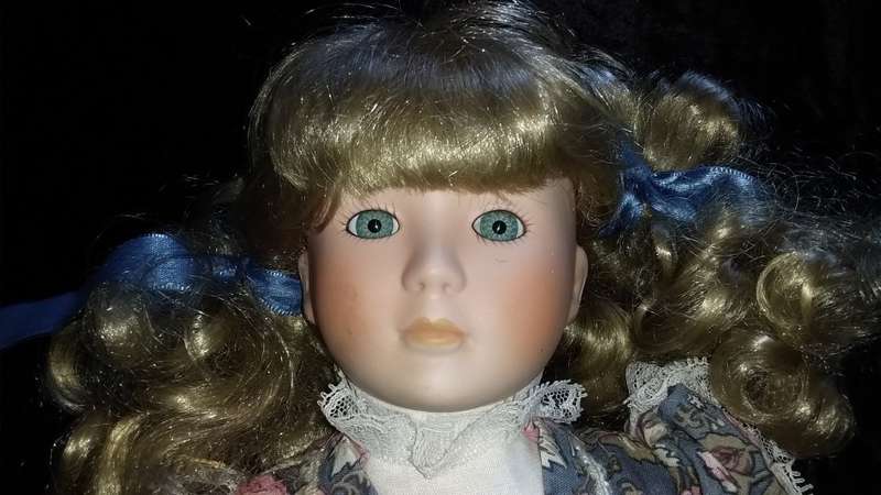 Collectors Doll- Marked-The Classique Collection- NAT Pink rose dress