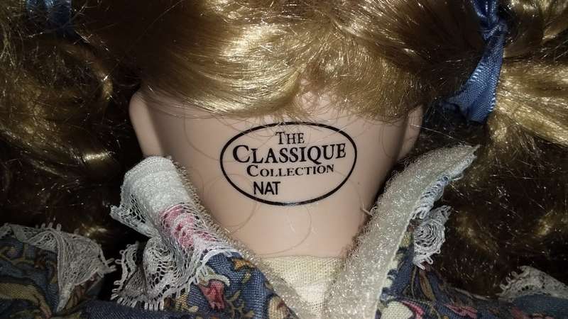 Collectors Doll- Marked-The Classique Collection- NAT Pink rose dress