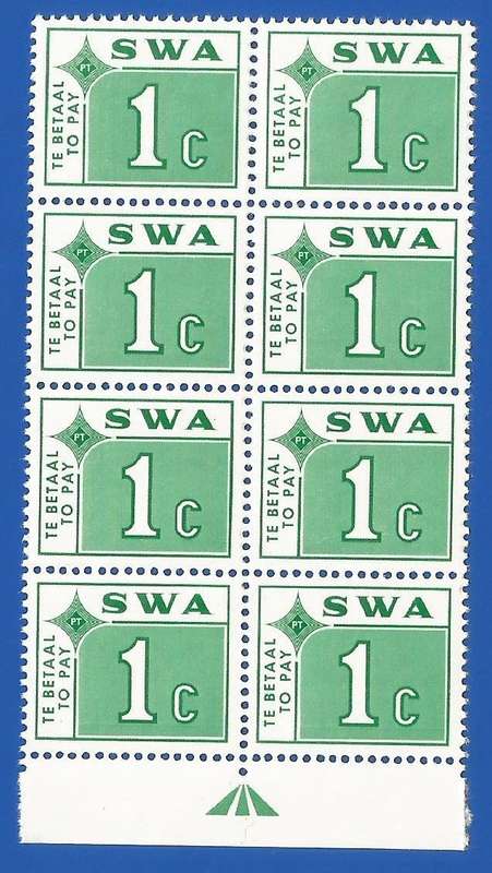 SWA 1972 Postage dues SACC62 - MNH - arrow block
