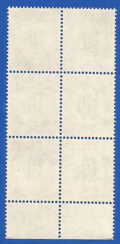 SWA 1961 Postage dues SACC61 - MNH - Marginal Piece Vignette shifted to the right