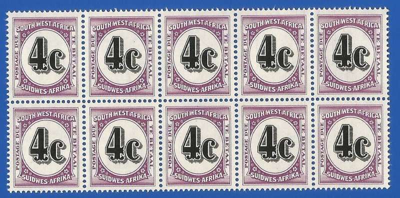 SWA- 4c- 1961 Postage dues SACC58- MNH -