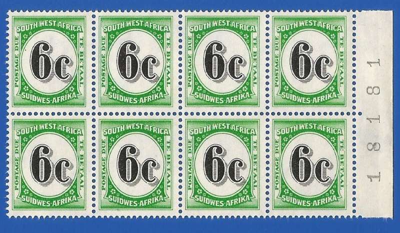 SWA- 6c- 1961 Postage dues SACC60- MNH