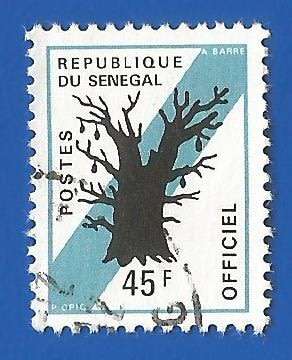 Senegal Official stamp 45F unlisted?  -Used-Thematic-Symbol
