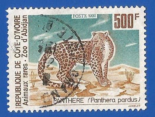 Ivory Coast 1992 Animals in Abidjan Zoo -Used-Thematic-Fauna