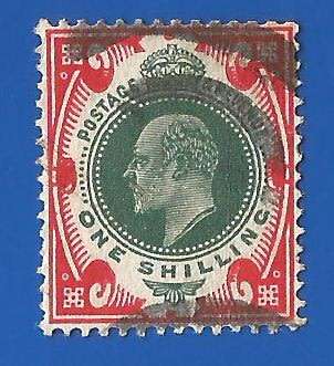 England King Edward VII 1/- shilling - Used- Thematic- Famous Person
