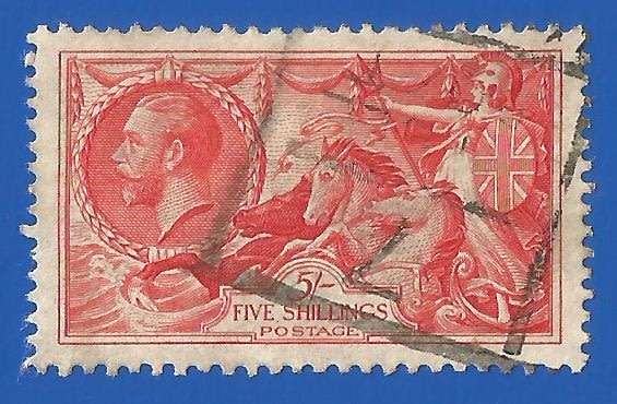 England King George V SG451- Used- Cancel- Postmark- Post Mark