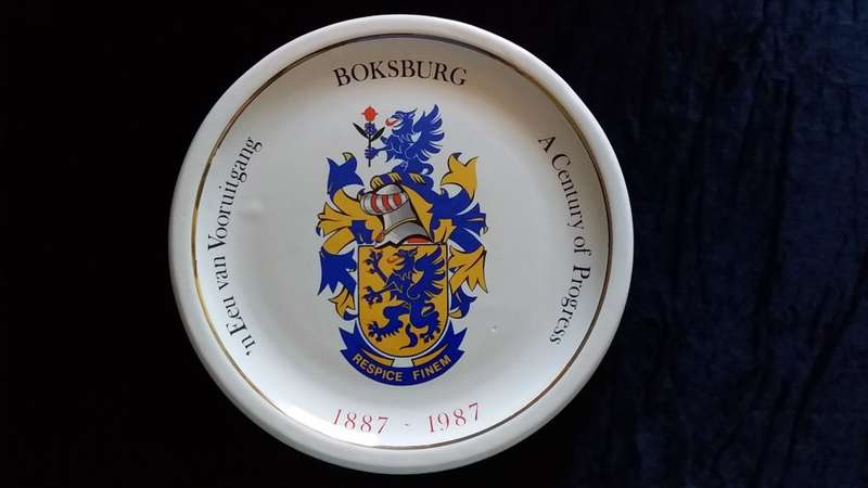 Plate- 1887-1987- A Century of Progress- Boksburg