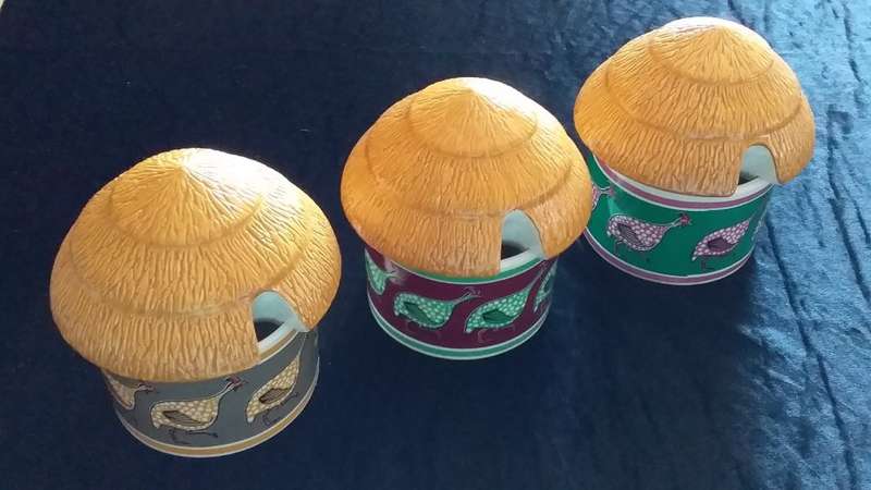 3 X Traditional Huts- Collectables- African Ethnix- Protect Wildlife- Save The Environment
