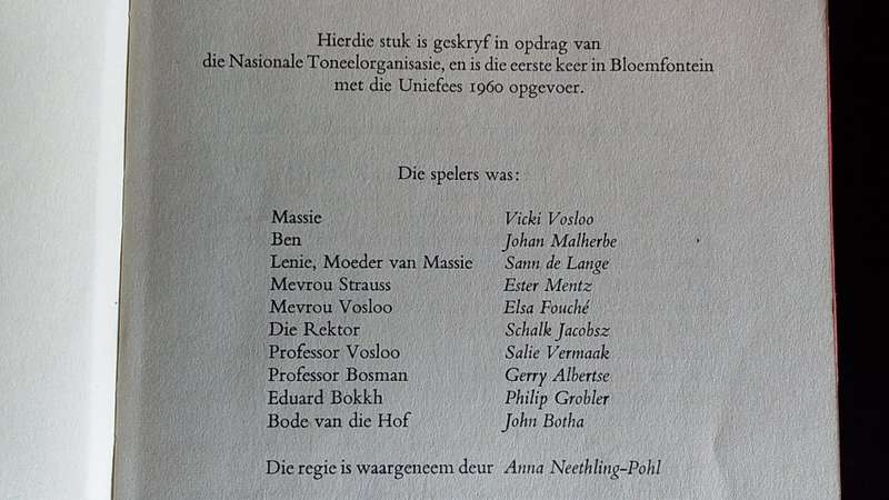 Book- N.P. Van Wyk Louw- Koning Eenoog of nie vir geleerdes-1963- 69 Pages