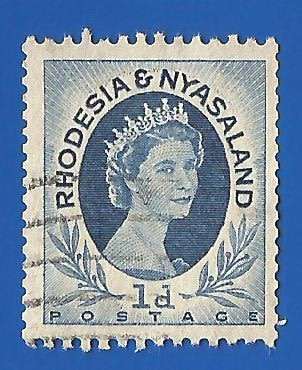 Rhodesia and Nyasaland SACC2a - Coil- Used- Thematic- Famous Person