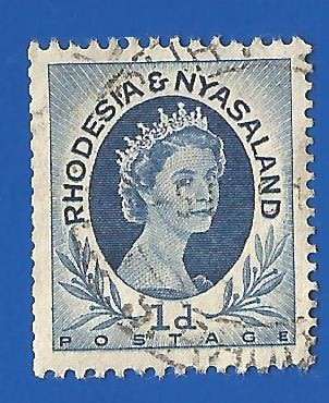 Rhodesia and Nyasaland SACC2a - Coil- Used- Thematic- Famous Person