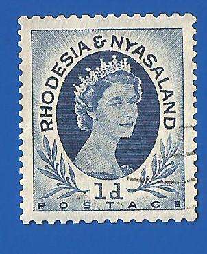 Rhodesia and Nyasaland SACC2a - Coil- Used- Thematic- Famous Person