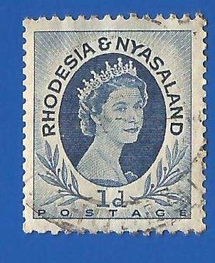 Rhodesia and Nyasaland SACC2a - Coil- Used- Thematic- Famous Person