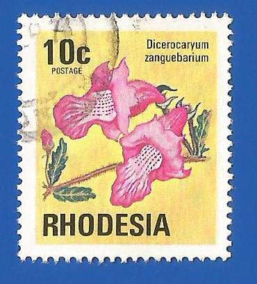 Rhodesia- Used- 10c- Thematic- Flora