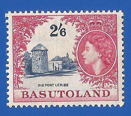 Basutoland- 2`6- MM- Thematic- Building- Fort- Famous Person