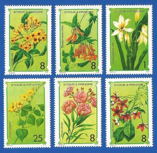 Saint Tome- MNH- 1979 Flowers - Full Set-Thematic- Flora- Flowers- Plants