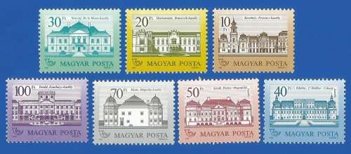 Hungary- MNH- 1987 Castles - Part Set-Thematic- Buildings