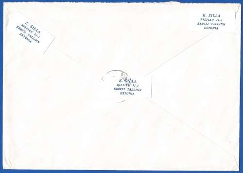 Estonia 1992 Coat of Arms - Denomination as Letters- Domestic Mail- Cover- FDC-Thematic-Symbol