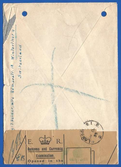 Helvetia 1955 Pro Patria - The 100th Anni. of the Technical Collede Custom and Currency Examination