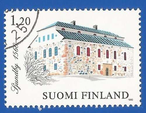 Finland-Used-Single Stamp- Thematic-Building