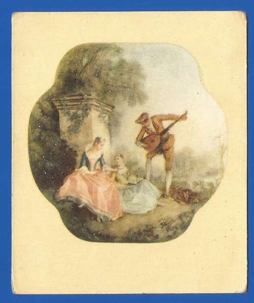 Vintage-Collectable-1xCigarette/Tobacco Card-Famous Works Of Art-No64-Lancret-Music Lesson