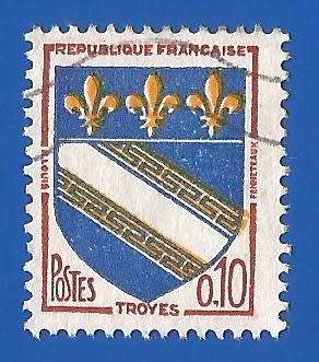 France-Used-Cancel-Collectable-Thematic-Symbol