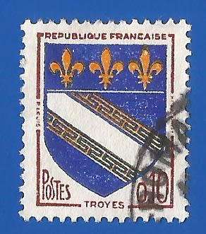 France-Used-Cancel-Collectable-Thematic-Symbol