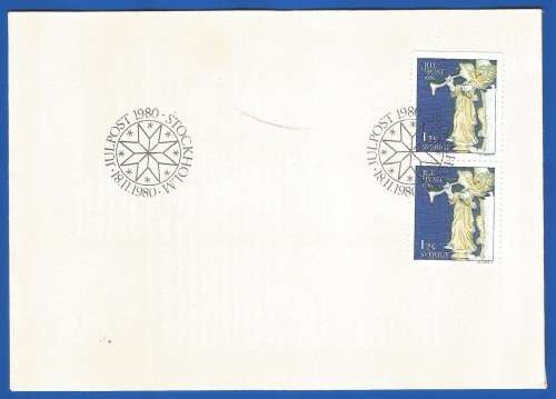Sweden-FDC-1980 Christmas Mail -Used-Collectable-Thematic-Symbol-Christmas