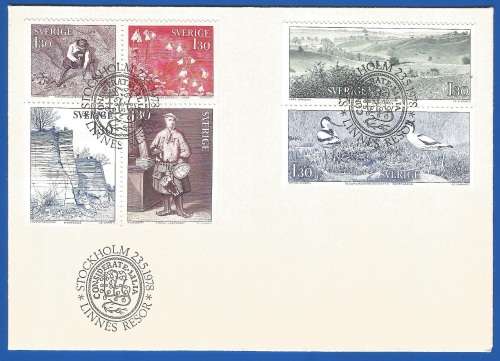 Sweden-FDC-1978 Linnaeus´ Travels -Used-Collectable-Thematic-Fauna-Flora-Landscape