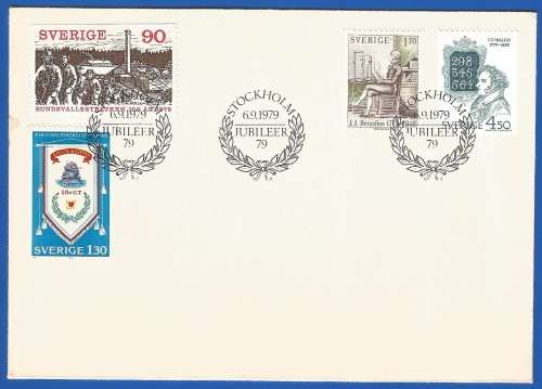 Sweden-FDC-1979 Jubilee Editions-Used-Collectable-Thematic-Famous People-Symbol