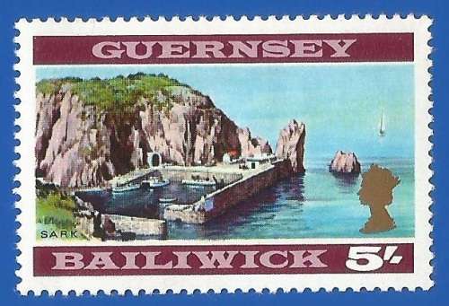 Bailiwick Of Guernsey 1969 -1970 Daily Stamps -MM-5/-Thematic-Scenery-Harbour