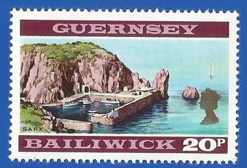 Bailiwick Of Guernsey1971 Daily Stamps -MM-20p-Thematic-Scenery-Harbour