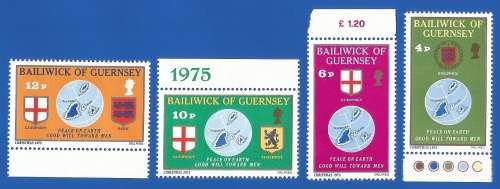 Bailiwick Of Guernsey Christmas-1975-MNH-Thematic-Christmas-Symbol