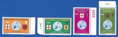 Bailiwick Of Guernsey Christmas-1975-MNH-Thematic-Christmas-Symbol