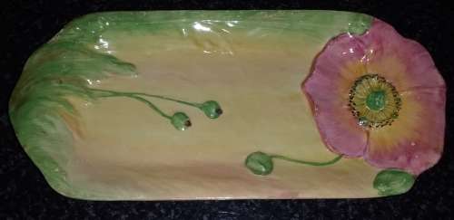Royal Venton Floretta Ware Burslem Poppy design -Hand Painted-Van Phillips Collectable-Vintage