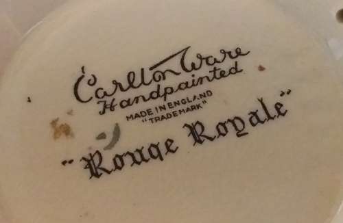 Carlton Ware `Rouge Royale` -Hand Painted-Made In England Collectable-Vintage-Bowl-