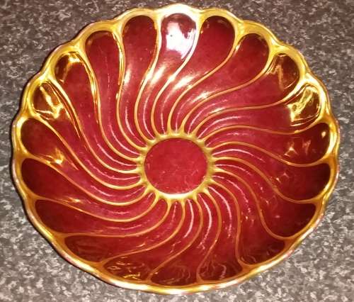 Carlton Ware `Rouge Royale` -Hand Painted-Made In England Collectable-Vintage-Bowl-