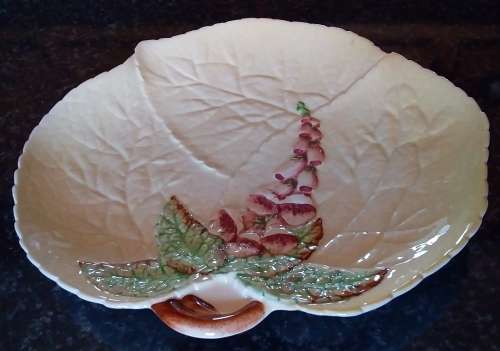 Carlton Ware `Foxglove` on yellow -Made In England Collectable-Vintage-Serving  Ware
