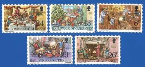 Bailiwick Of Guernsey 1982 Christmas Stamps -MNH-Thematic-Christmas