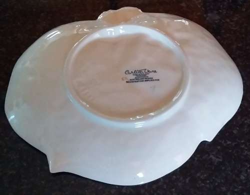 Carlton Ware purple `Clematis` on Yellow-Made In England-Collectable-Vintage-Serving  Ware