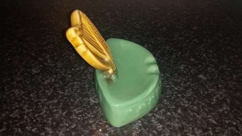 ARKLOW Celtic Harp - ARMS- -Made in Republic Of Ireland-Ashtray-Collectable-Vintage
