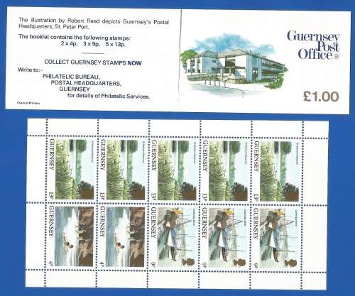Guernsey 1984 Daily Stamps -Exploded Booklet -MNH-Thematic-Flora-Scenery-Transport-Boats
